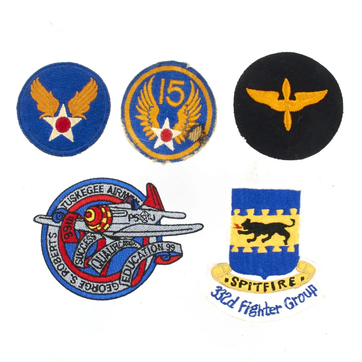 Original U.S. WWII Tuskegee Airmen Pilot Lt. Colonel Hiram Mann Named Grouping - 332nd Fighter Group