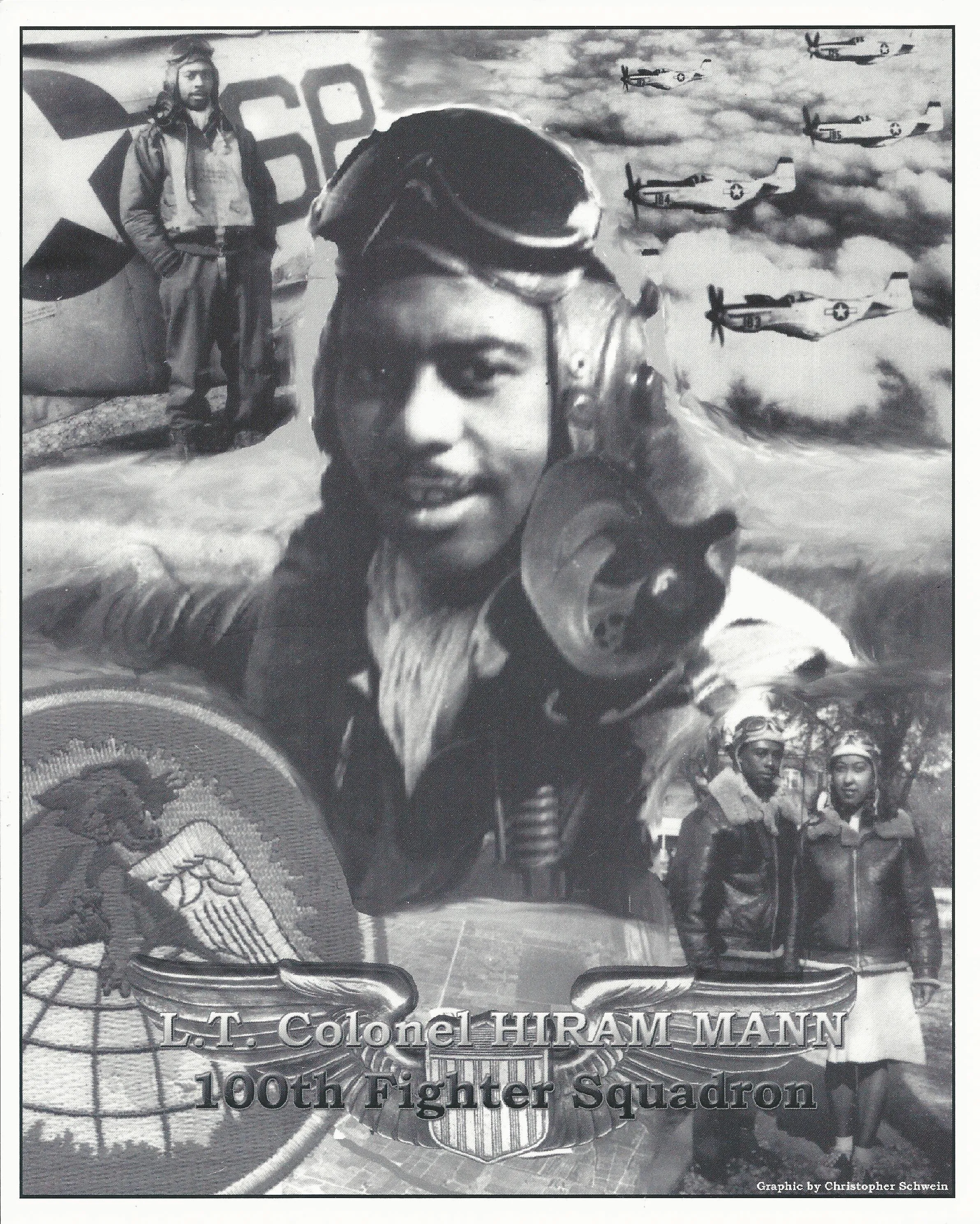 Original U.S. WWII Tuskegee Airmen Pilot Lt. Colonel Hiram Mann Named Grouping - 332nd Fighter Group