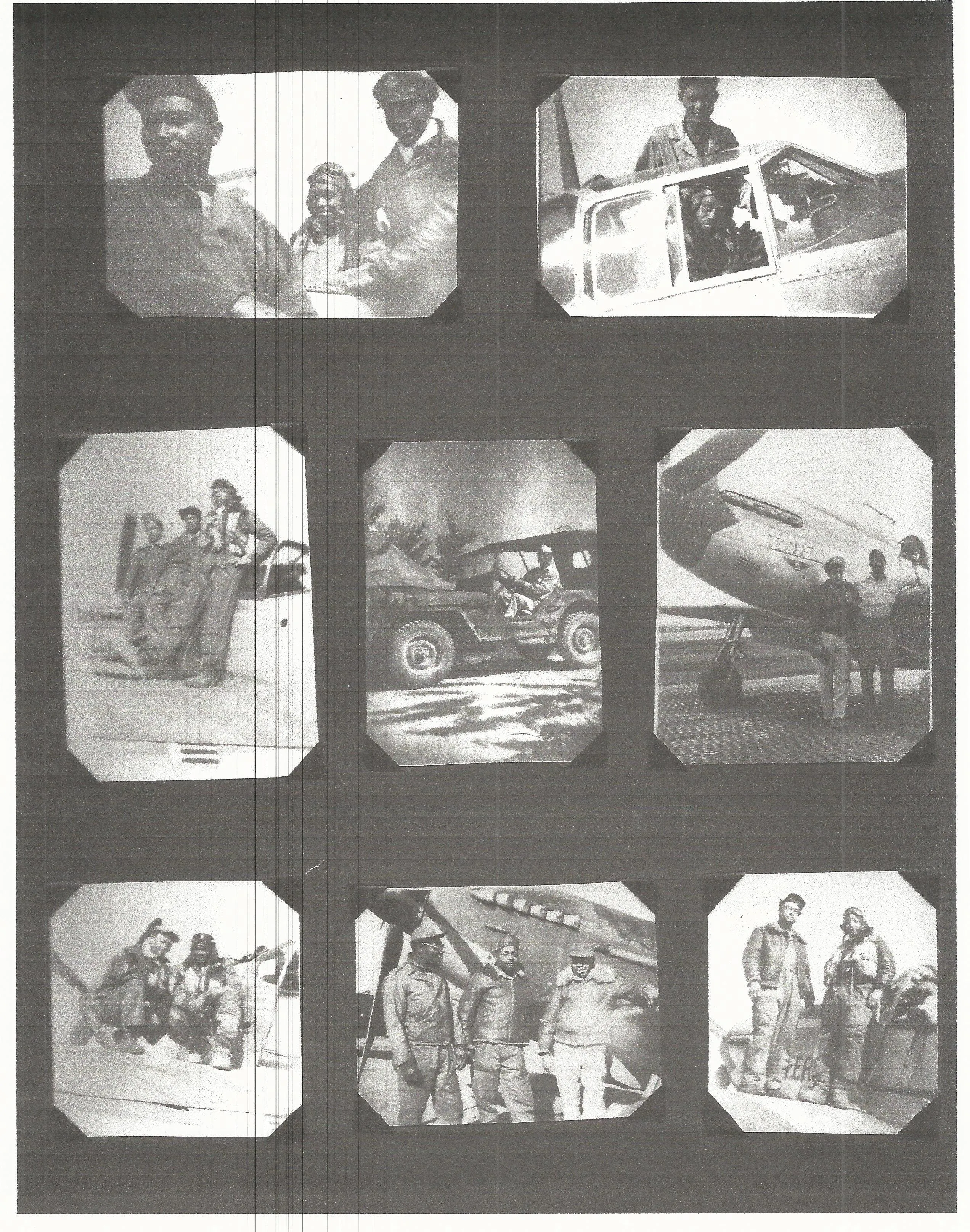 Original U.S. WWII Tuskegee Airmen Pilot Lt. Colonel Hiram Mann Named Grouping - 332nd Fighter Group
