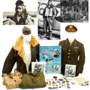 Original U.S. WWII Tuskegee Airmen Pilot Lt. Colonel Hiram Mann Named Grouping - 332nd Fighter Group