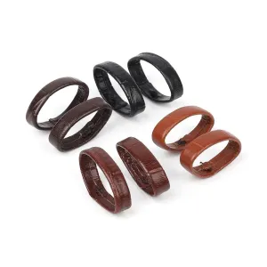 Pair of Leather Watch Strap Band Keepers Loops Compatible with the Suunto Race