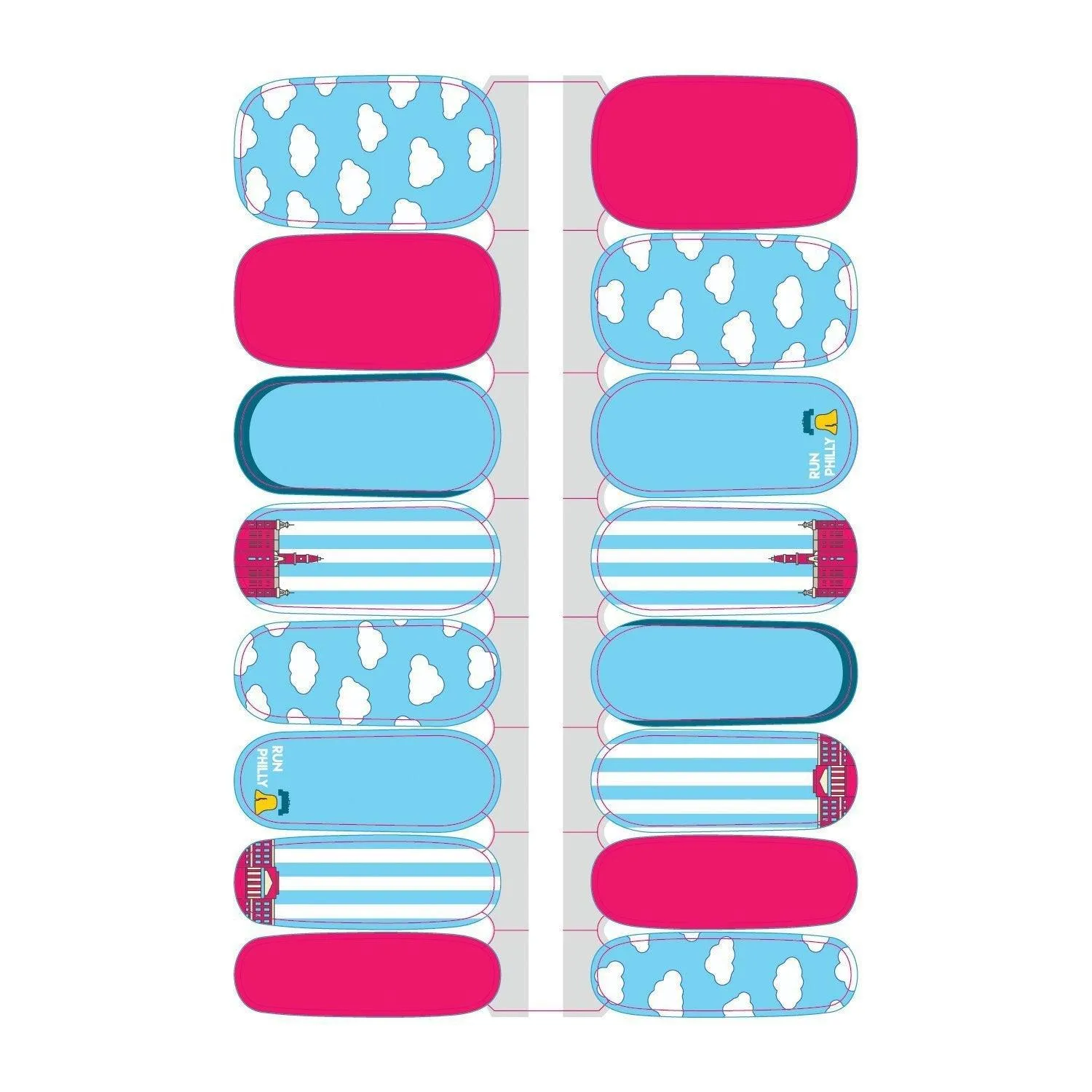 Philadelphia Nail Wraps