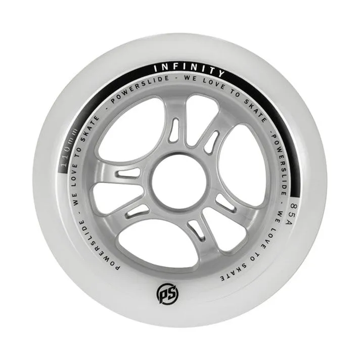 Powerslide Infinity II Inline Wheel 100mm, 110mm 85A - 4 Pack