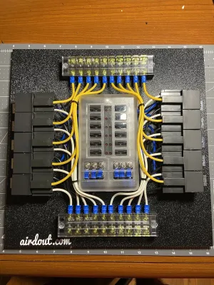 Race Car Fuse/ Relay Panel Block 10 Way
