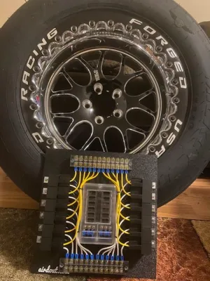 Race Car Fuse/ Relay Panel Block 12 Way WITH SWITCHES