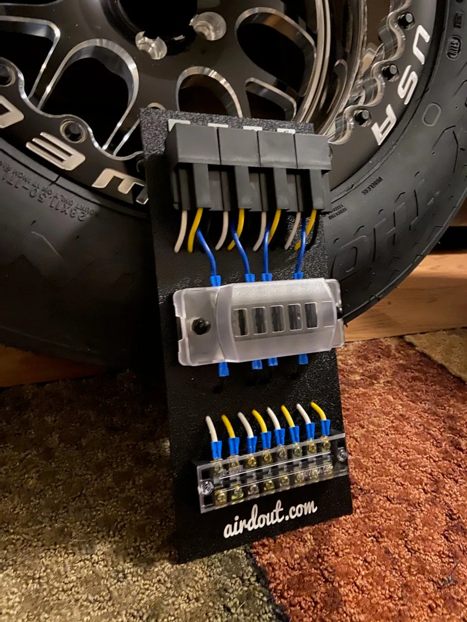 Race Car Fuse/ Relay Panel Block 4 Way