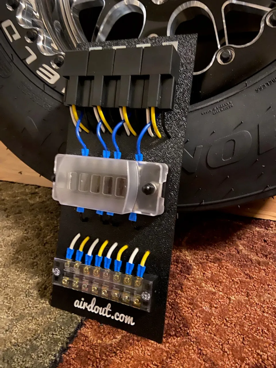 Race Car Fuse/ Relay Panel Block 4 Way