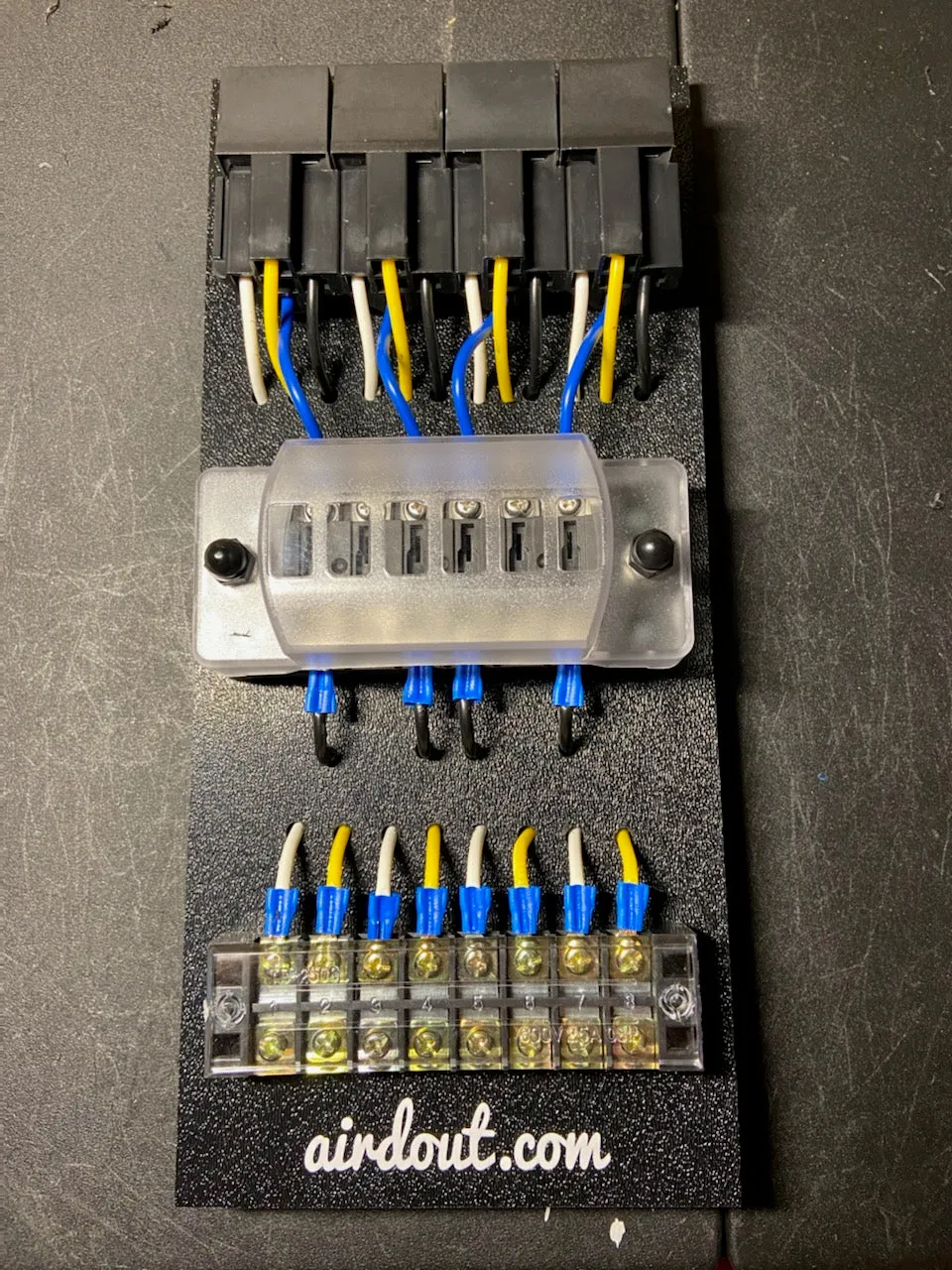 Race Car Fuse/ Relay Panel Block 4 Way