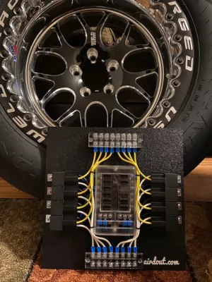 Race Car Fuse/ Relay Panel Block 8 Way WITH SWITCHES