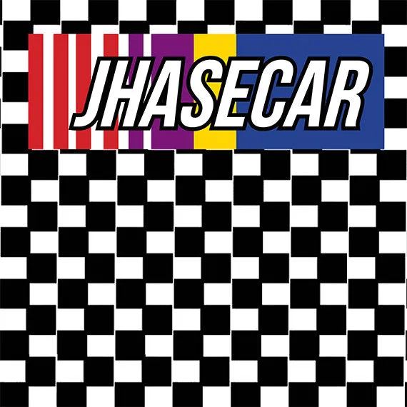 Race car Step and Repeat backdrop for birthday