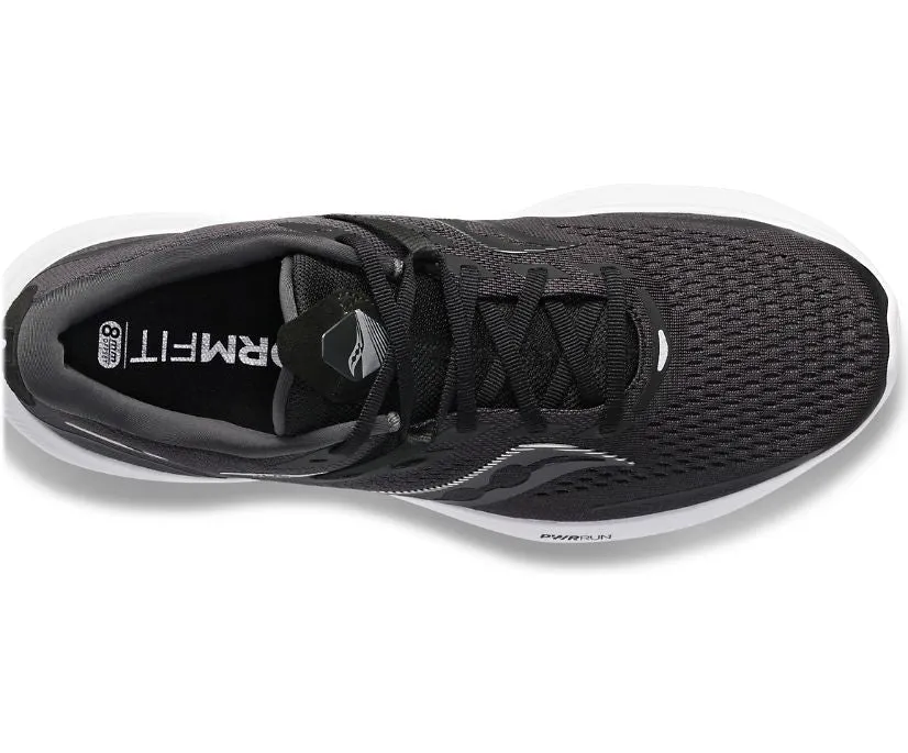 Saucony Mens Ride 15- Black/White (S20729-05)