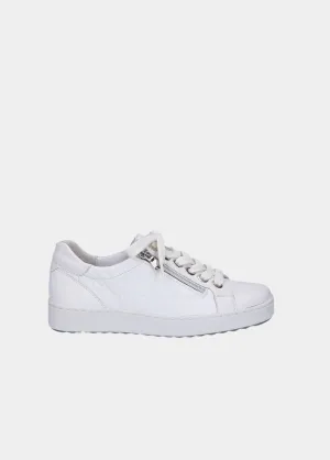 Semler Luxurious Quilted White Trainers