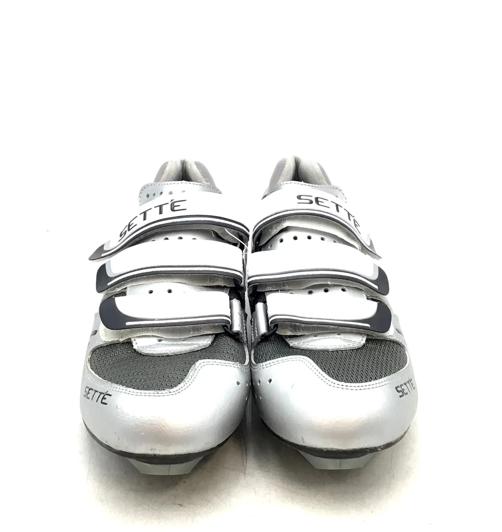 Sette Men's Ximo White Gray Low-Top Cycling Shoes - Size 11