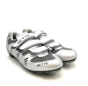 Sette Men's Ximo White Gray Low-Top Cycling Shoes - Size 11