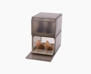 ShoeCase 2-piece Grey Shoe Storage Box