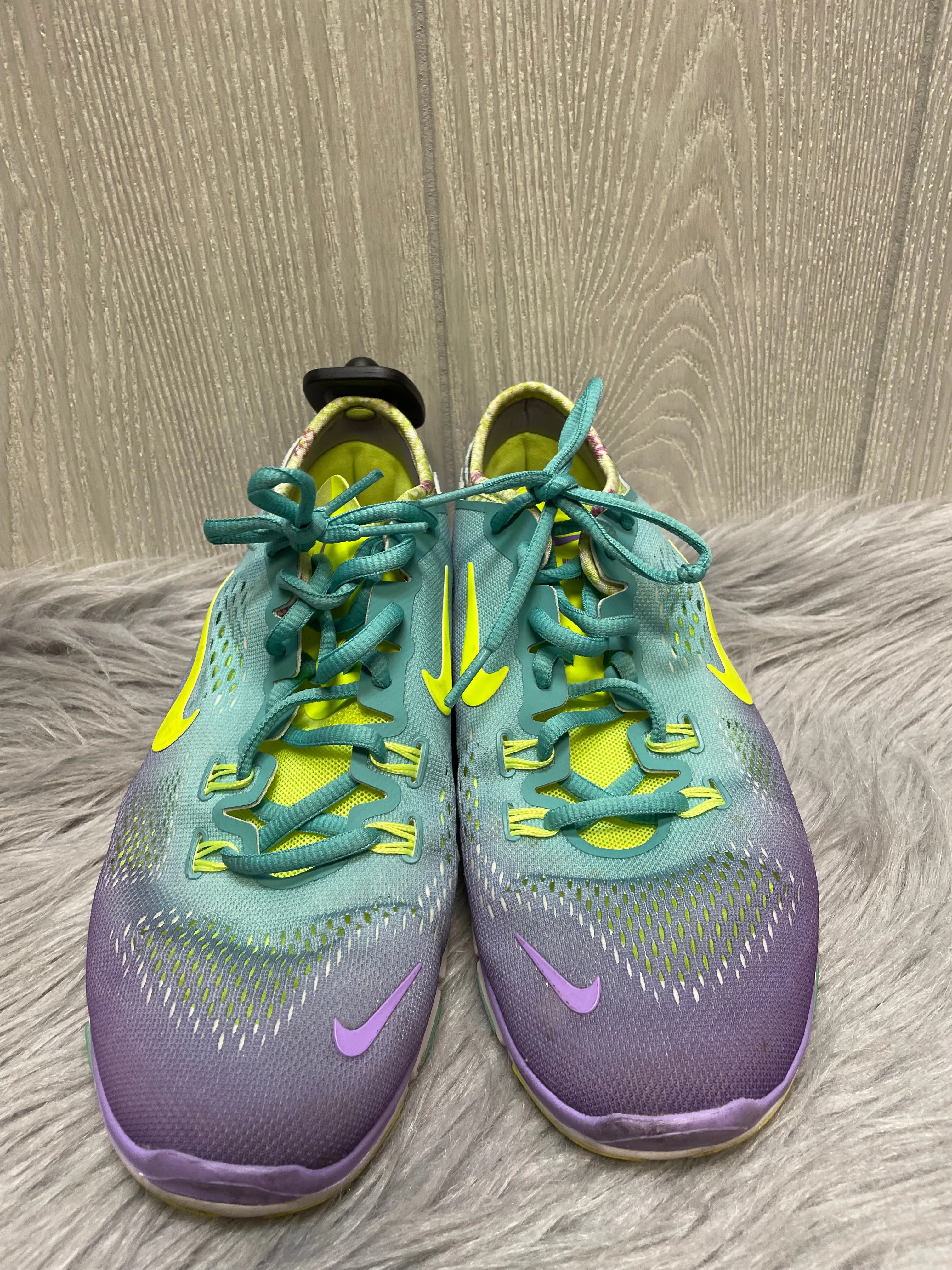 Shoes Athletic By Nike In Green & Purple, Size: 8
