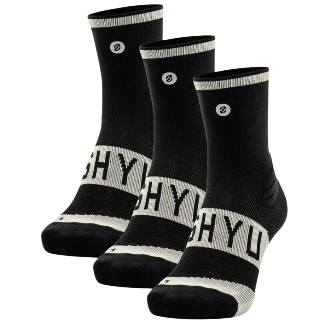 SHYU - Training Socks - 3 Pack - Black