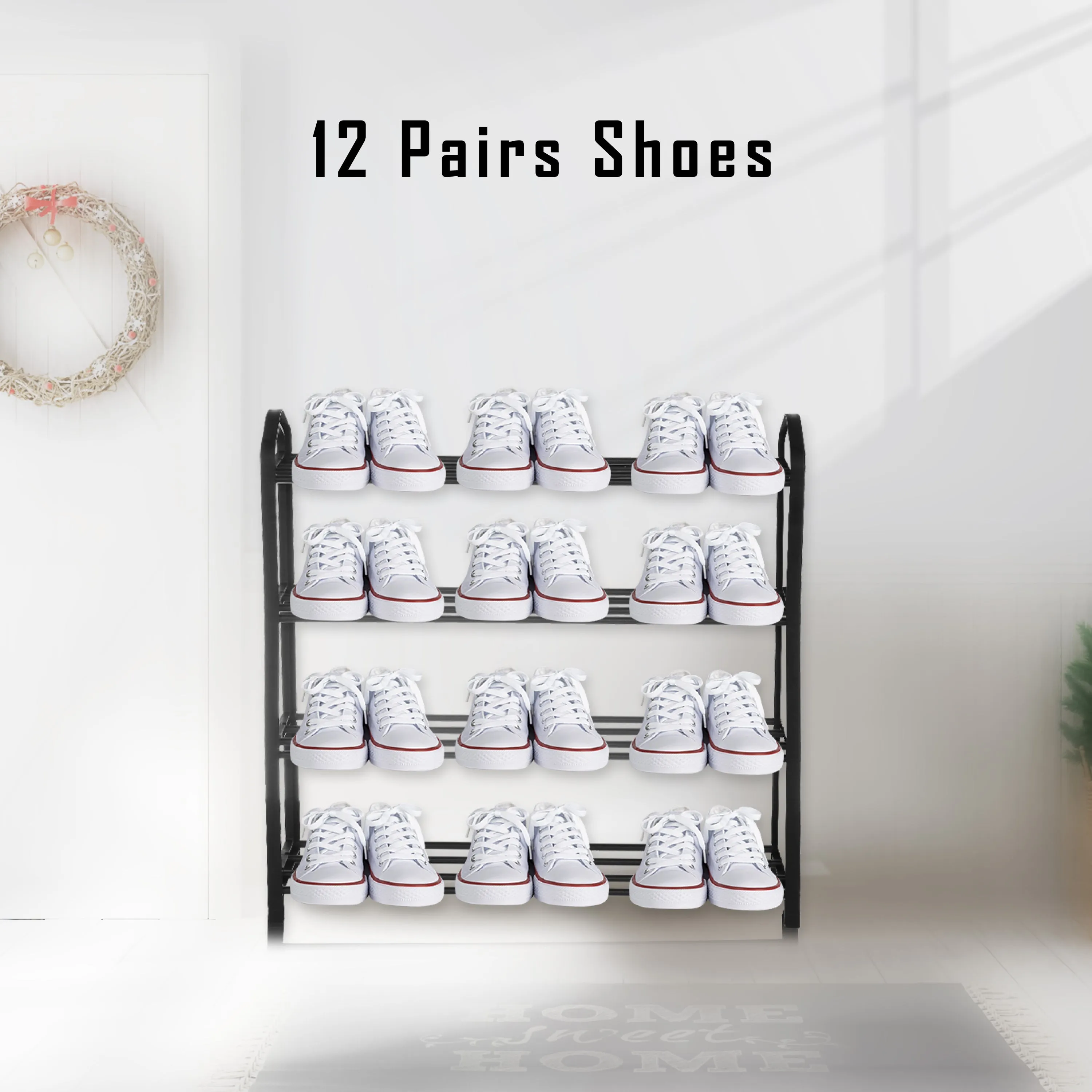 Stack Pro 4-Tier Stackable Shoe Rack