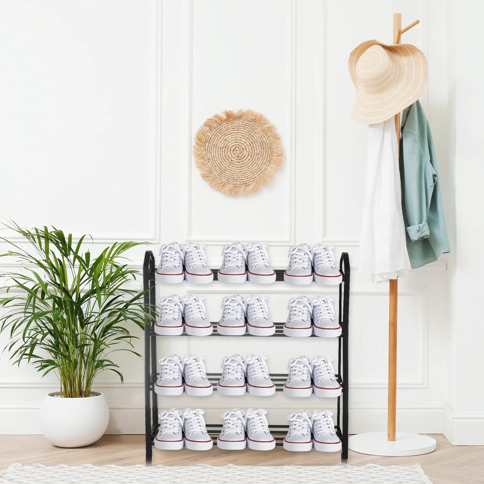 Stack Pro 4-Tier Stackable Shoe Rack