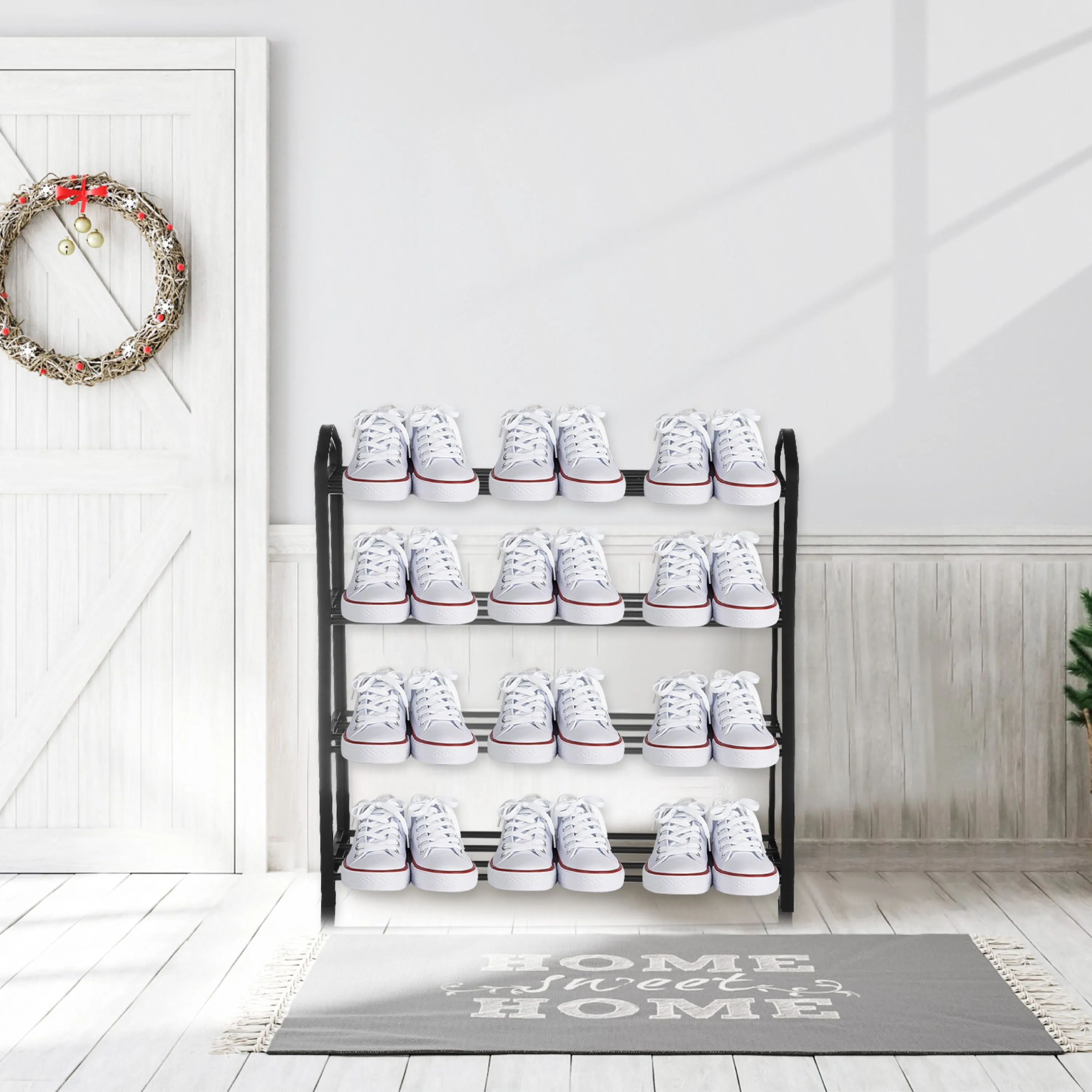 Stack Pro 4-Tier Stackable Shoe Rack