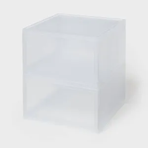 Stackable Large Bin Front Opening Clear - Brightroom