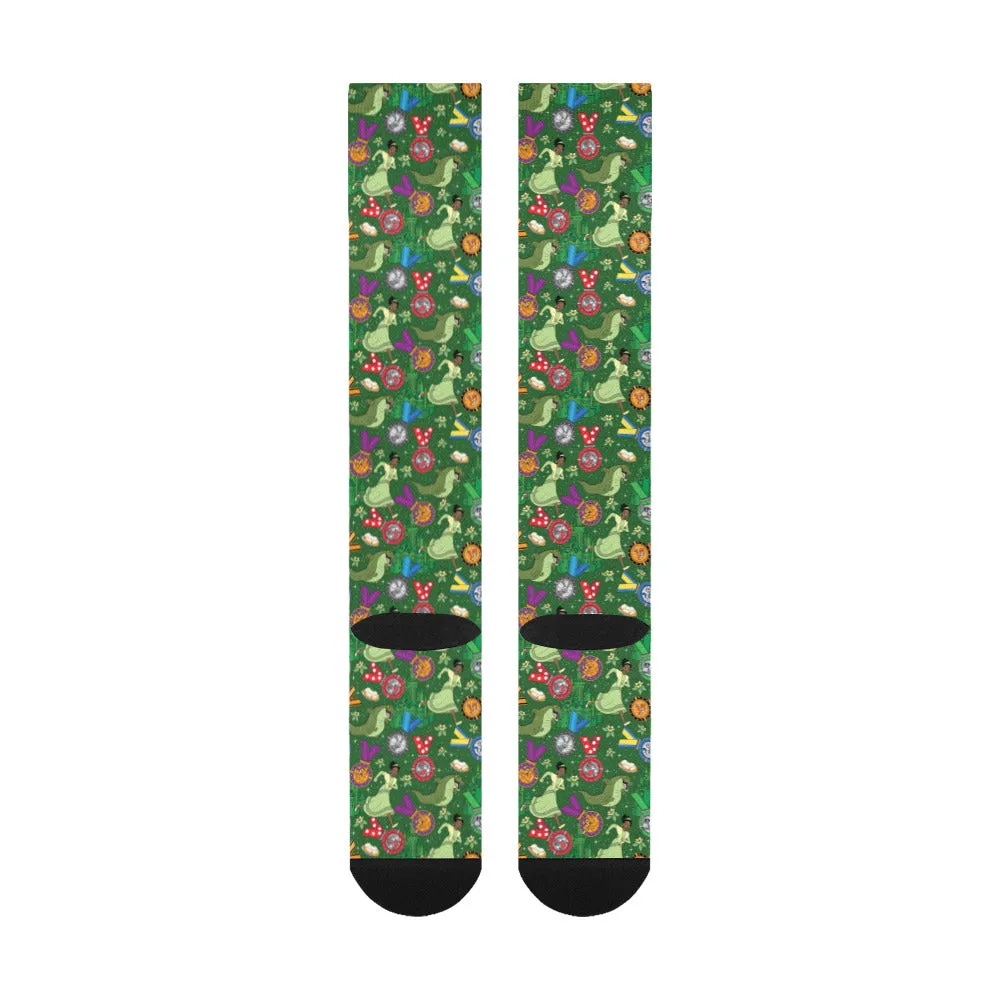 Tiana Wine And Dine Race Over-The-Calf Socks