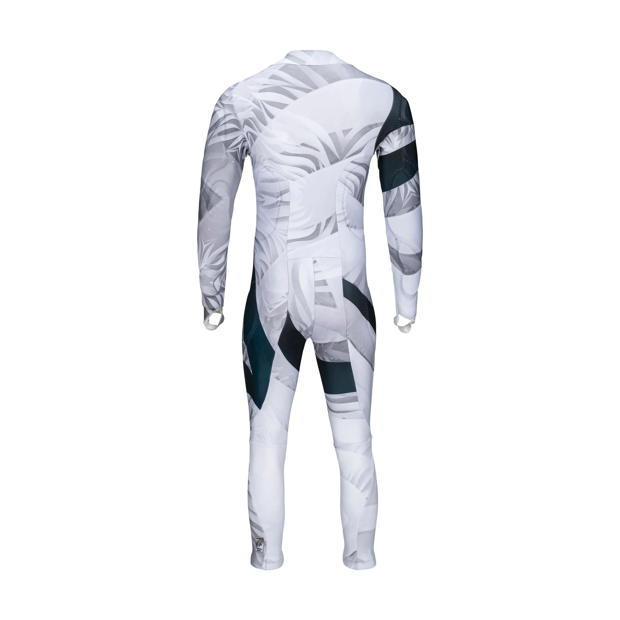 Tiger Adult Race Suit - White/Black