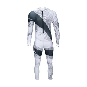 Tiger Adult Race Suit - White/Black