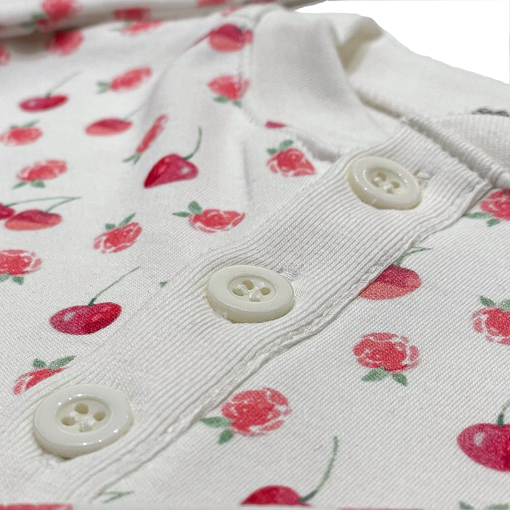 Two Piece Pajama Set Cherry with Raspberries For Kids