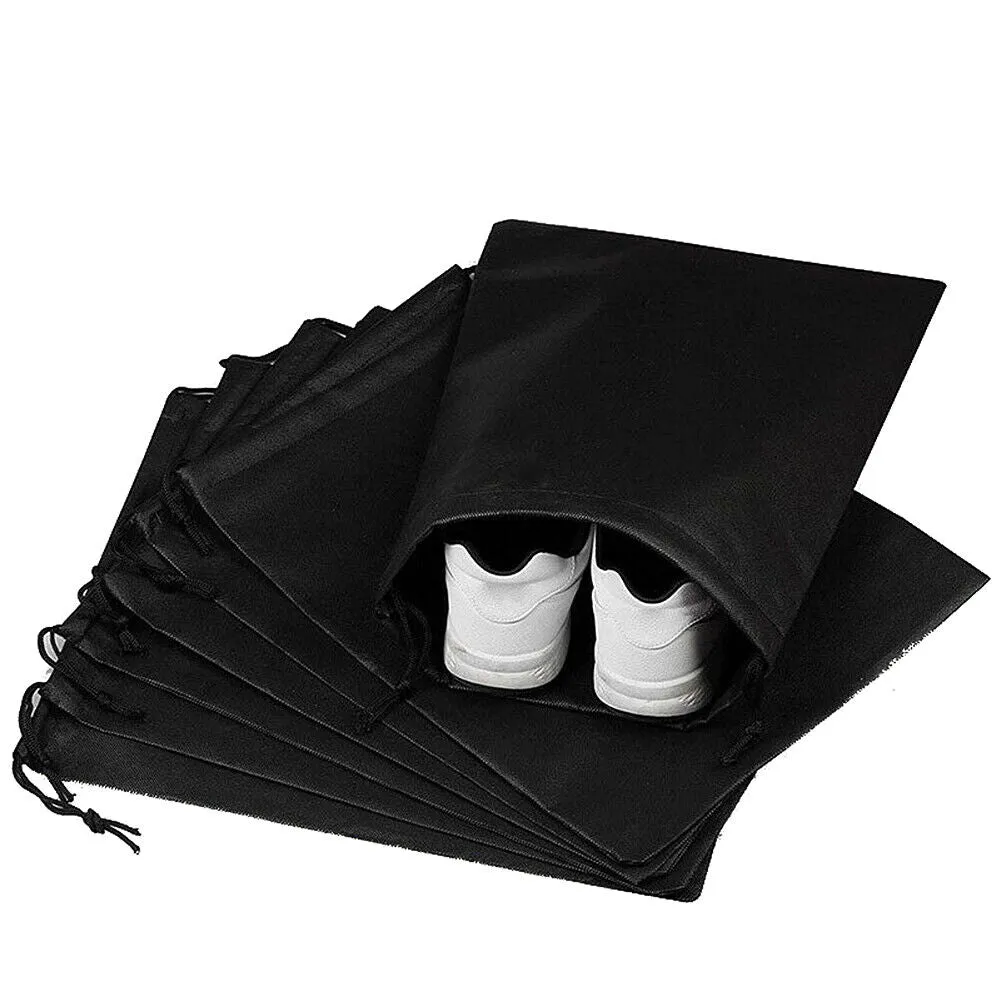 US 12PCS Boot Shoe Toy Storage Drawstring Bag Travel Organizer Large Dust-proof