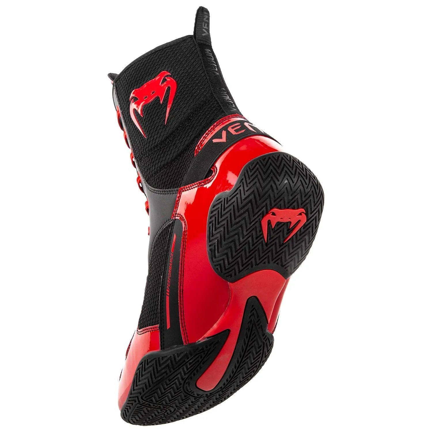 Venum Elite Boxing Shoes - Black/Red