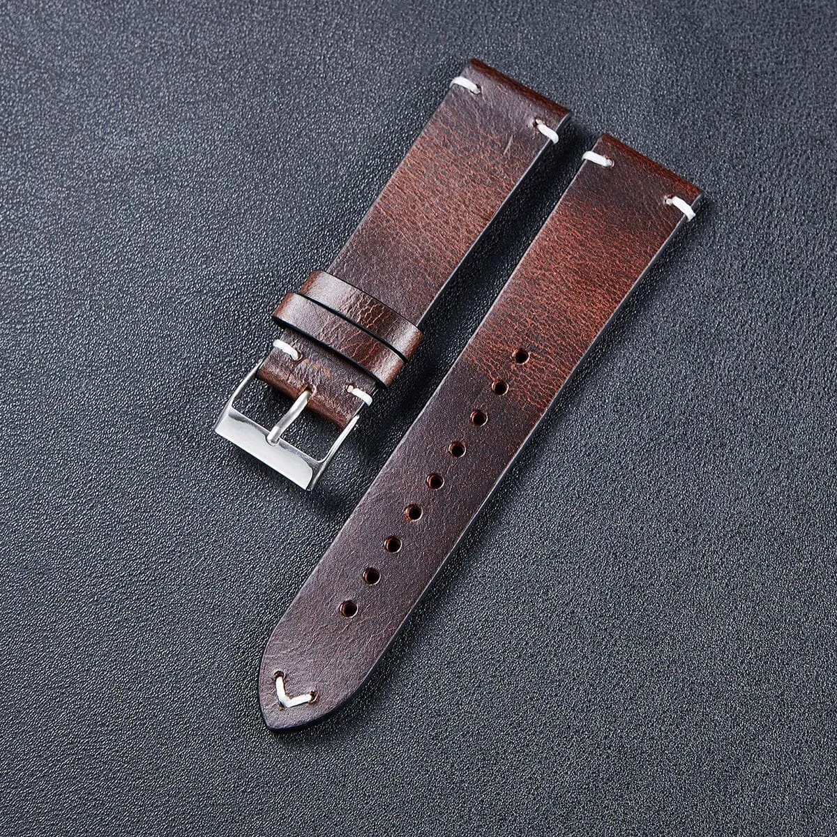 Vintage Oiled Leather Watch Straps Compatible with the Suunto Race