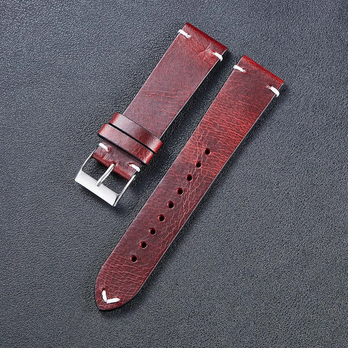 Vintage Oiled Leather Watch Straps Compatible with the Suunto Race