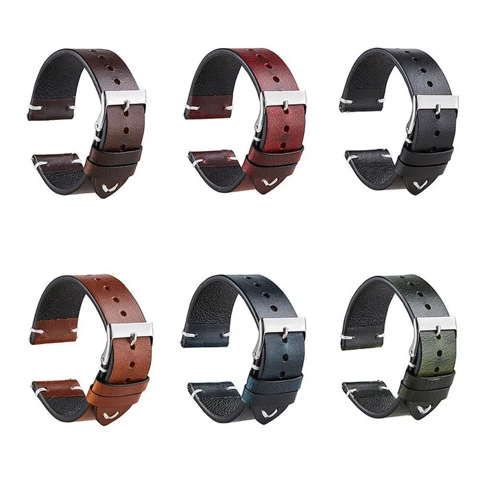 Vintage Oiled Leather Watch Straps Compatible with the Suunto Race