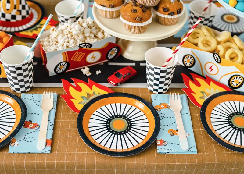 Wheel Small Paper Plates - Pack of 6