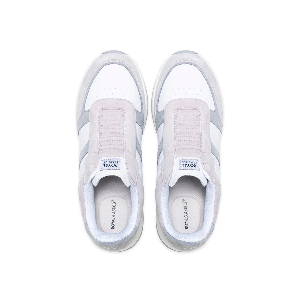 Women's Icon Ultra Lux White Gray Leather Sneakers 97443-088