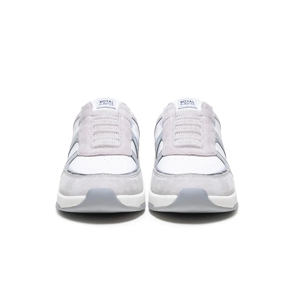 Women's Icon Ultra Lux White Gray Leather Sneakers 97443-088