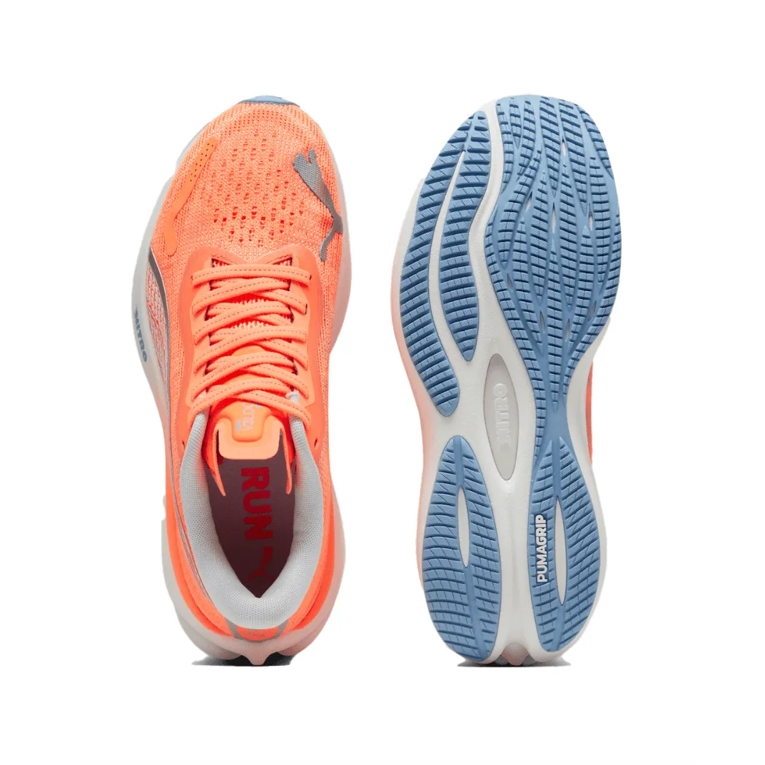 Women's PUMA Velocity Nitro 3 -  Neon Citrus Silver Mist - SS24