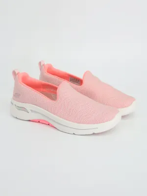 Women's Textured Slip On Trainers,Pink