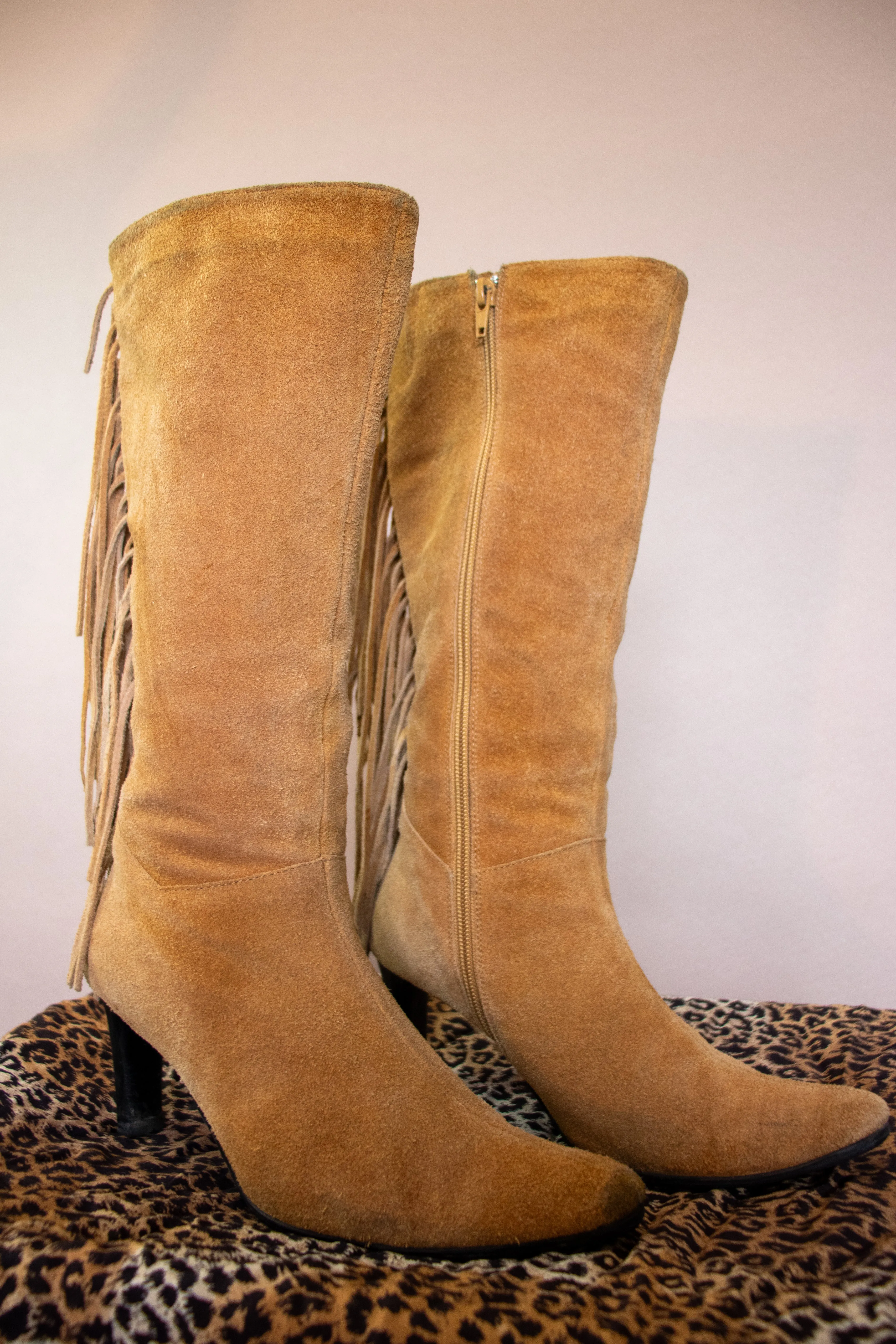Y2K Tassel Suede Boots