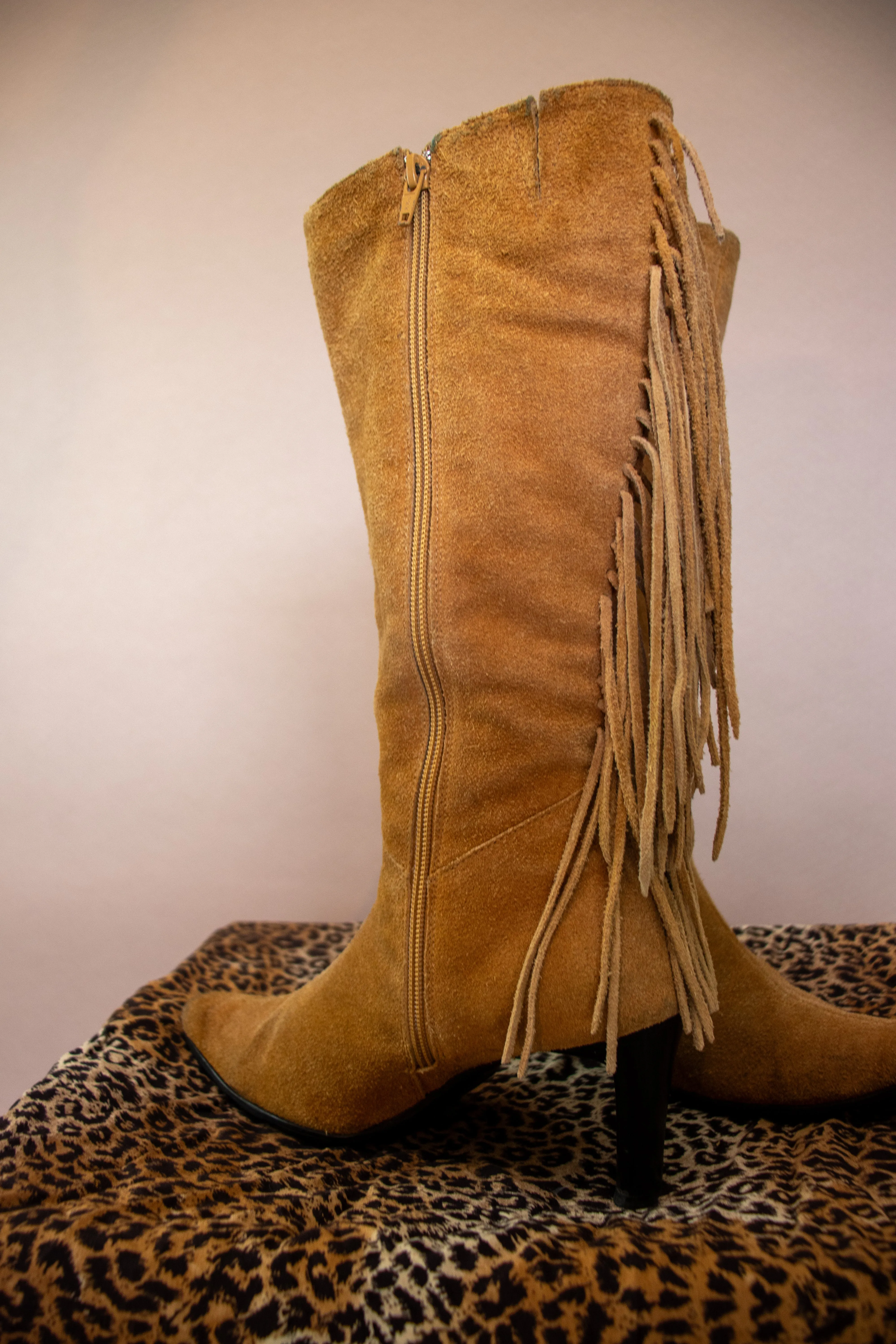 Y2K Tassel Suede Boots